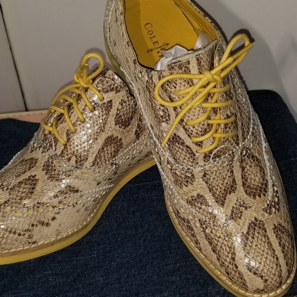 cole haan yellow shoes